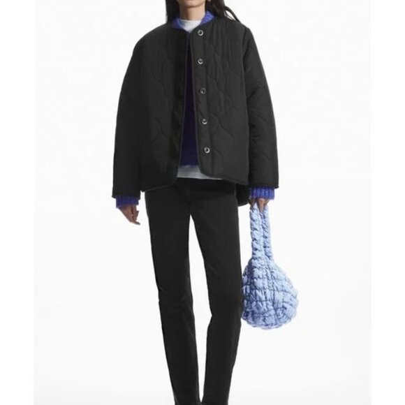 COS REVERSIBLE QUILTED TEDDY LINER JACKET - Picture 1 of 4